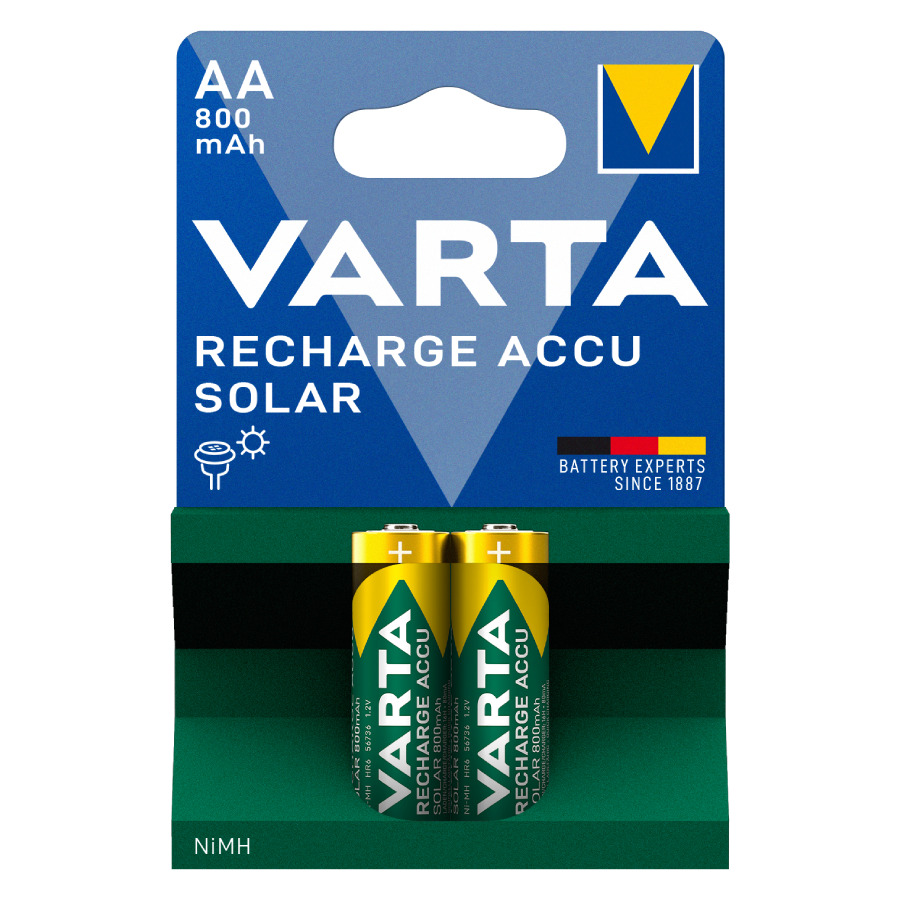 Varta Recharge Accu Solar AA 800mAh 1.2V 2τμχ
