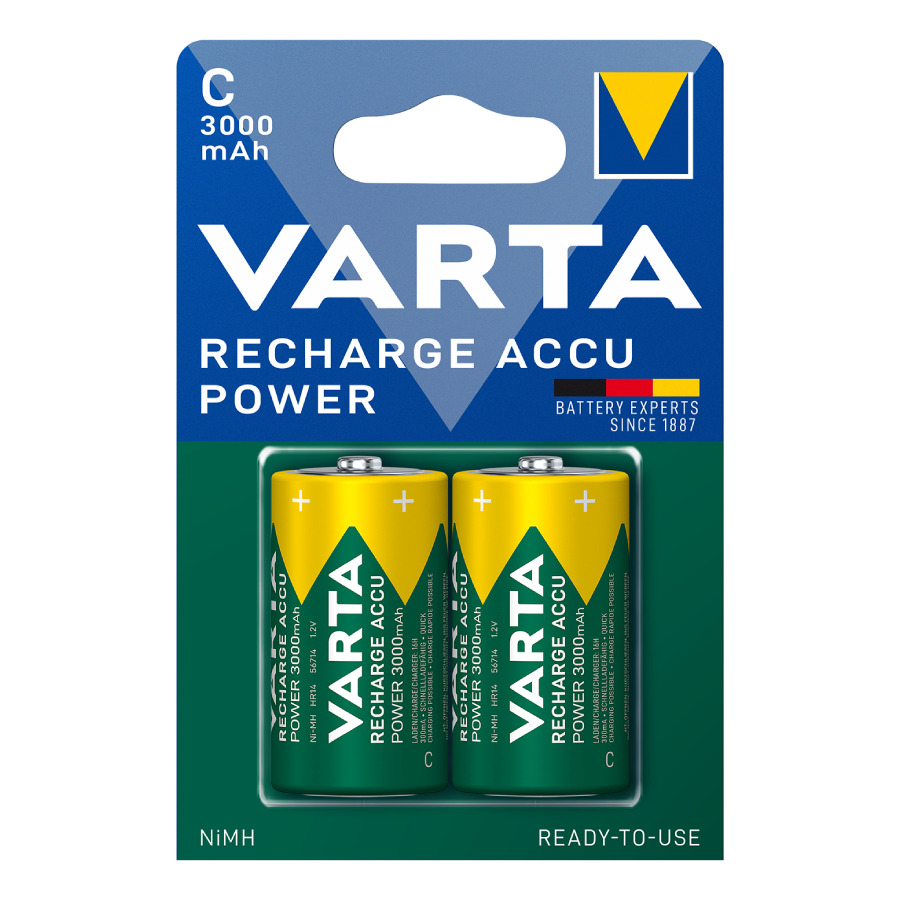 Varta Rechargeable Accu C 3000mAh 1.2V 2τμχ