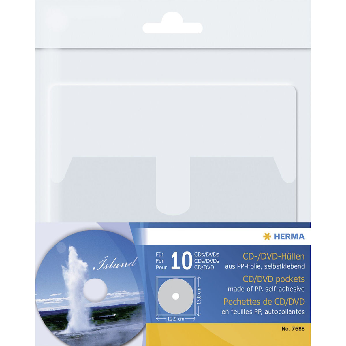 Herma DVD Box για 1 Δίσκο σε Διάφανο Χρώμα 10τμχ