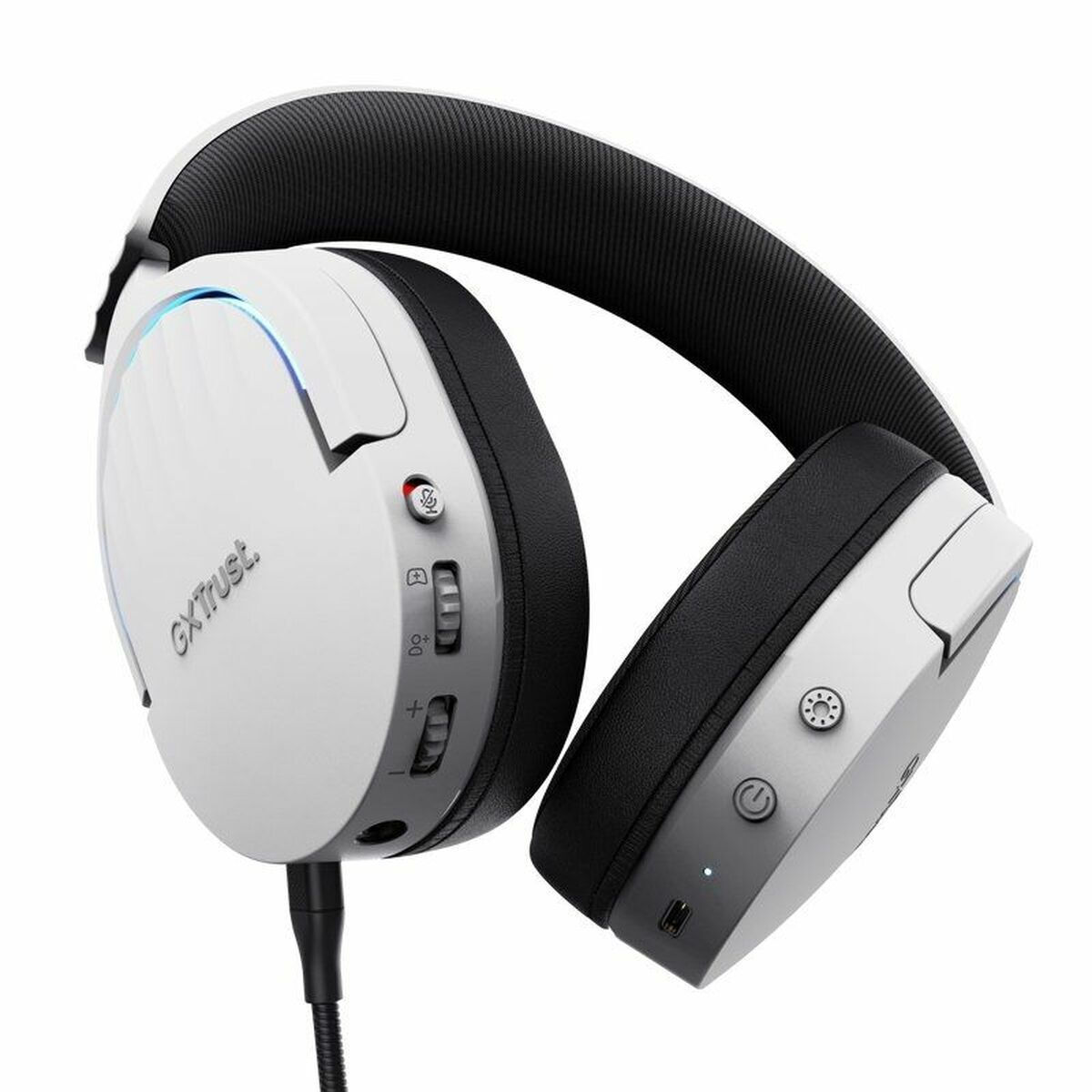 Trust GXT 491 Fayzo Ασύρματο Over Ear Gaming Headset με σύνδεση Bluetooth / USB Λευκό - Image 3