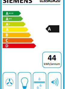 Siemens Καμινάδα 60cm Λευκή LC65KDK20