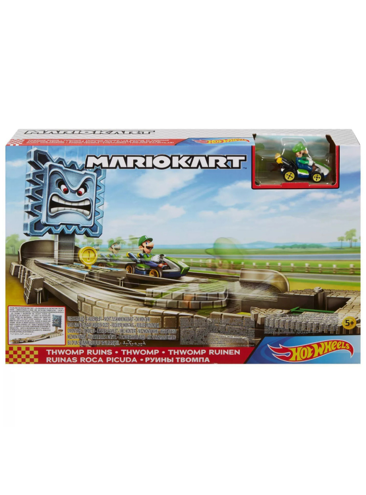 Hot Wheels Αυτοκινητάκι Mariokart Thwomp Ruins Track Set για 5+ Ετών