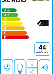 Siemens Καμινάδα 80cm Μαύρη LC85KDK60