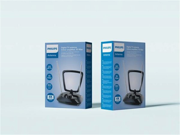 Philips SDV5200/12 Εσωτερική Κεραία Τηλεόρασης (δεν Απαιτεί Τροφοδοσία) Μαύρη - Image 2