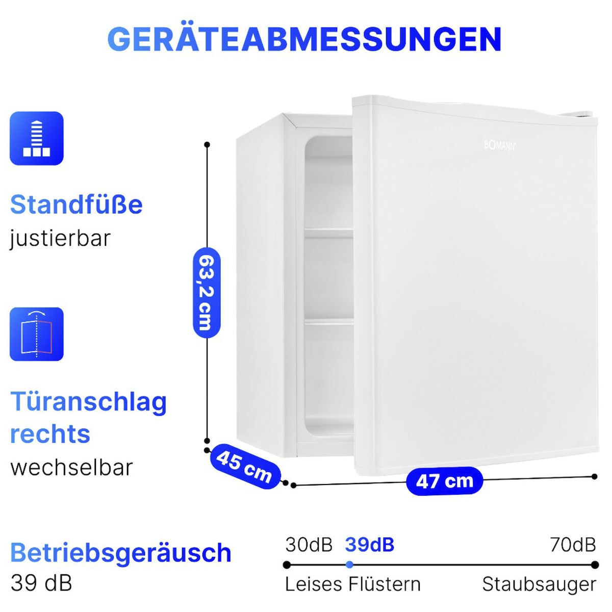 Bomann Mini Bar 58lt KB 7347 - Image 3