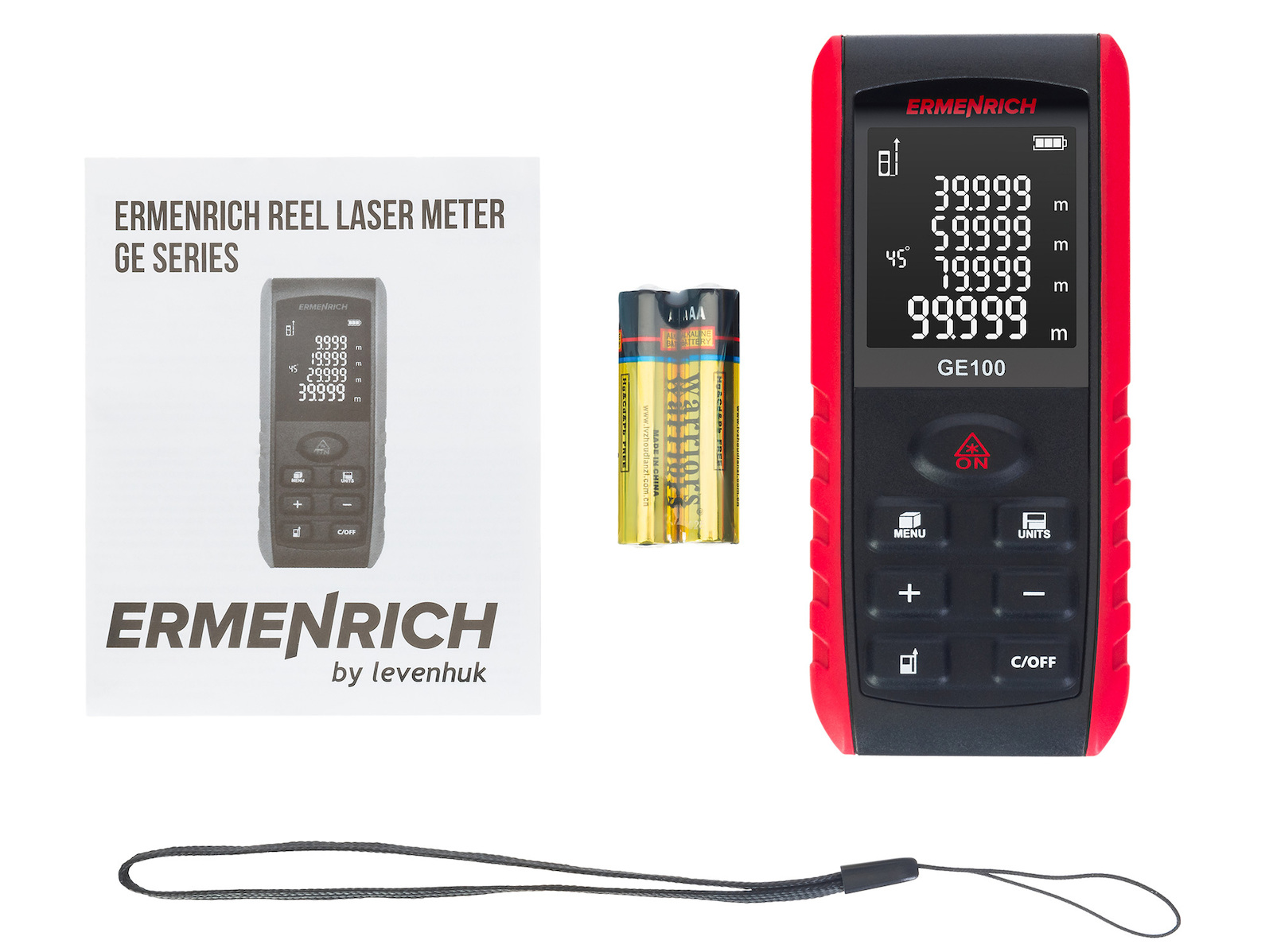 Ermenrich Μέτρο Laser GE100 με Δυνατότητα Μέτρησης έως 100m - Image 4
