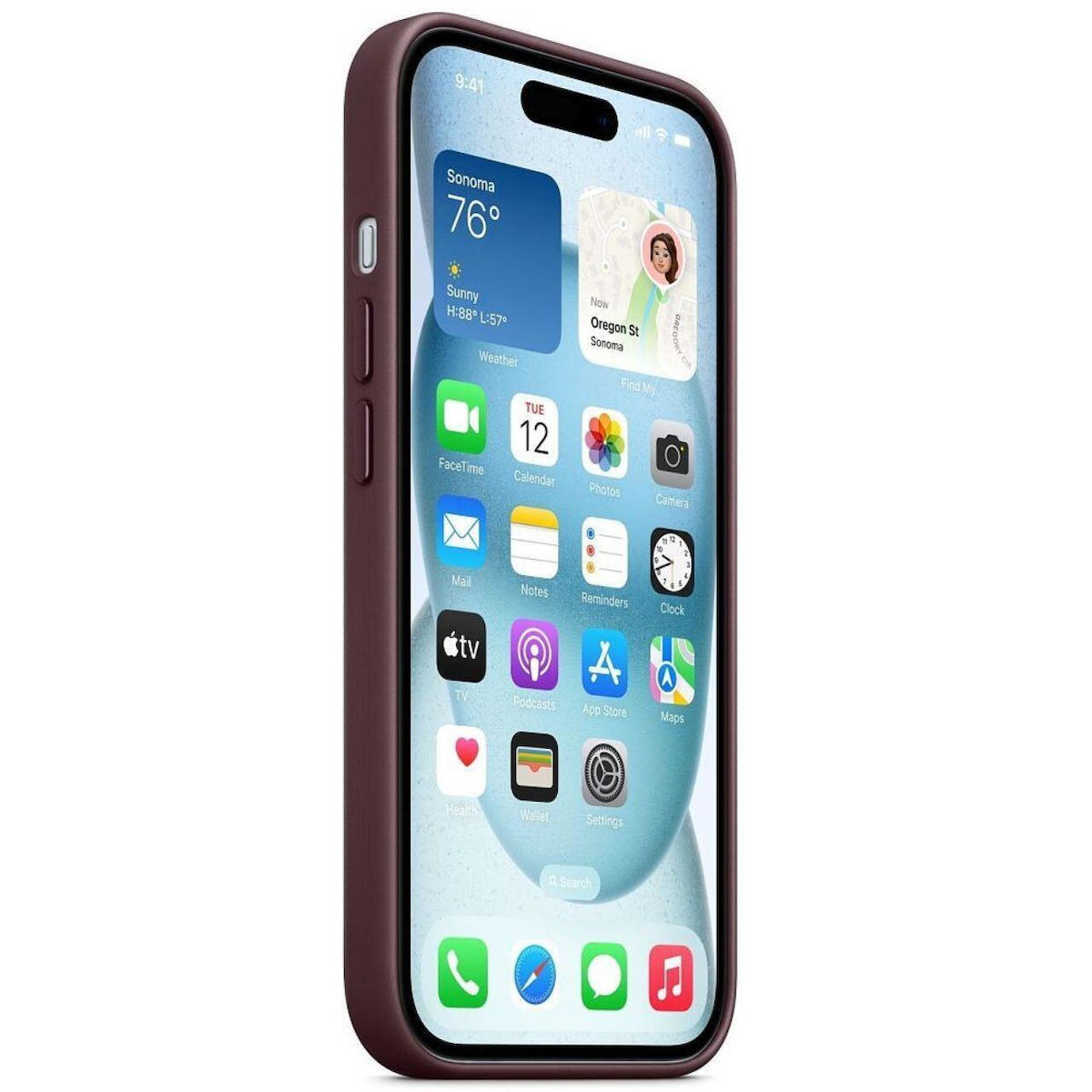 Apple Finewoven Back Cover Υφασμάτινο Κόκκινο (iPhone 15) MT3E3ZM/A - Image 3