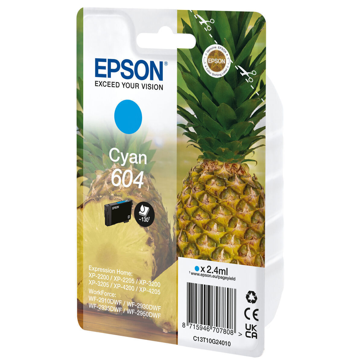 Epson 604 Γνήσιο Μελάνι Εκτυπωτή InkJet Κυανό (C13T10G24010) - Image 2