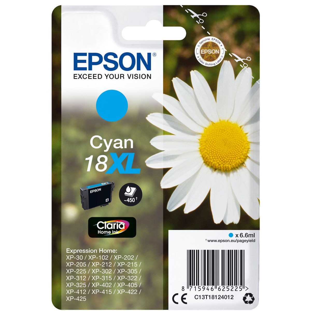 Epson 18XL Γνήσιο Μελάνι Εκτυπωτή InkJet Κυανό (C13T18124010 C13T18124012) - Image 3