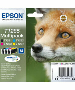 Epson T1285 Γνήσιο Πακέτο 4 Μελανιών Εκτυπωτή InkJet Μαύρο / Πολλαπλό (Color) (C13T12854022)