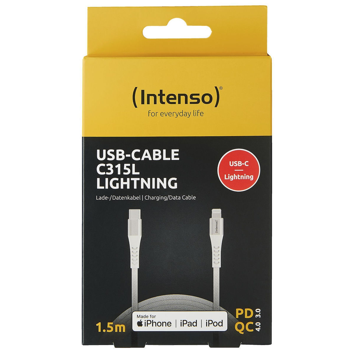 Intenso C315L USB-C to Lightning 60W 1.5m (7902002) - Image 3