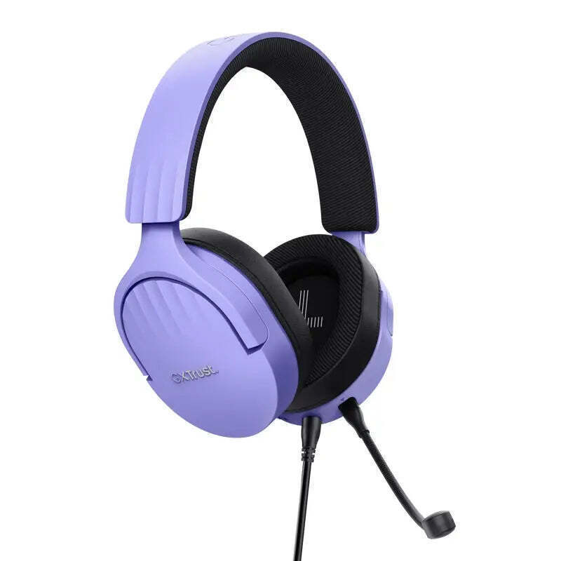 Trust GXT 489 Fayzo Over Ear Gaming Headset με σύνδεση 2x3.5mm Μωβ - Image 6