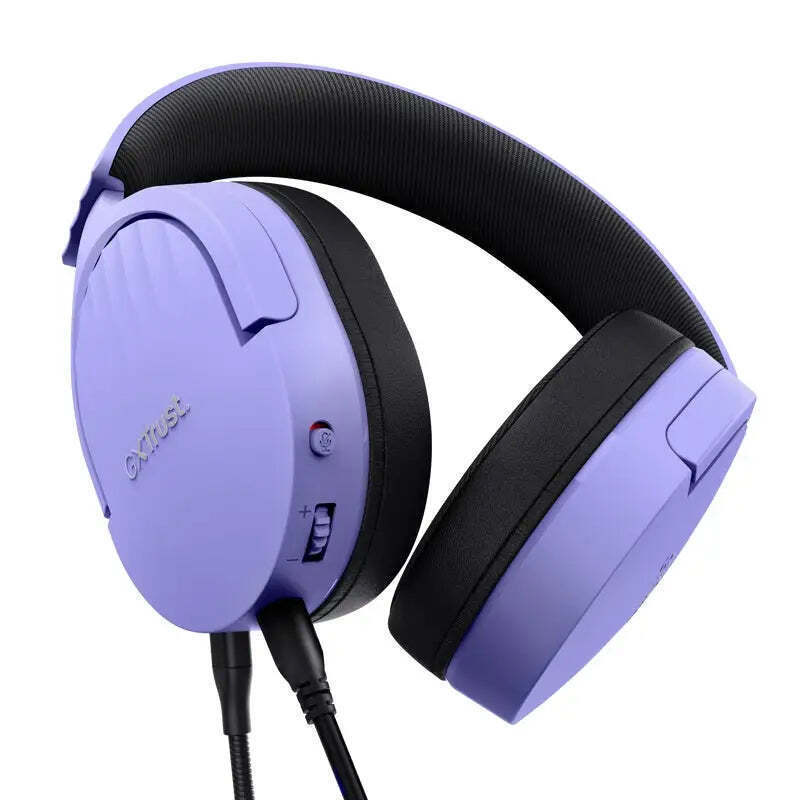 Trust GXT 489 Fayzo Over Ear Gaming Headset με σύνδεση 2x3.5mm Μωβ - Image 2