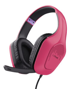 Trust GXT 415 Zirox Over Ear Gaming Headset με σύνδεση 3.5mm Ροζ