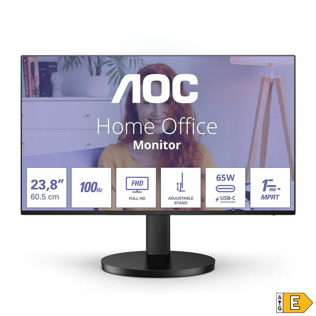 AOC 24B3CF2 24" IPS FHD 1920x1080 - Image 2