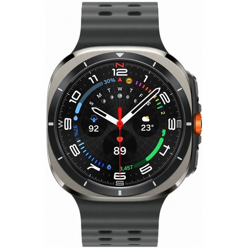 Samsung Galaxy Watch Ultra Titanium 47mm Αδιάβροχο με eSIM και Παλμογράφο (Titanium SIlver)