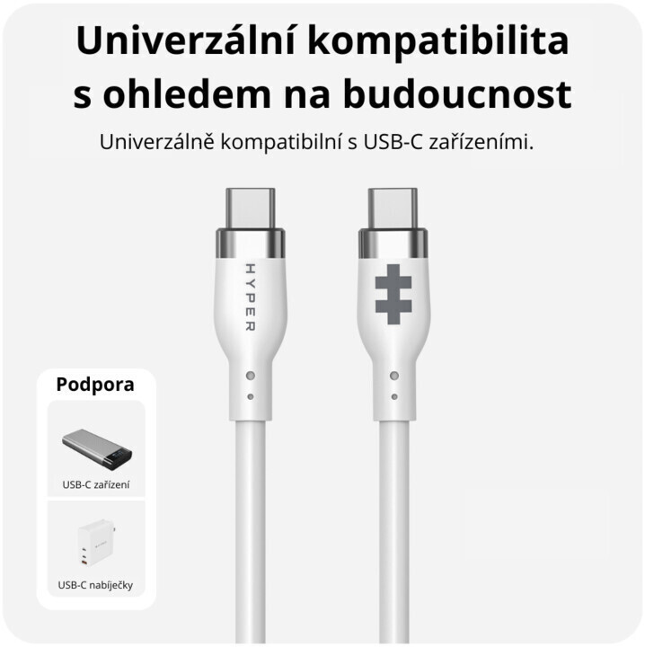 Hyper USB 2.0 USB-C male - USB-C 240W 1m - Image 5