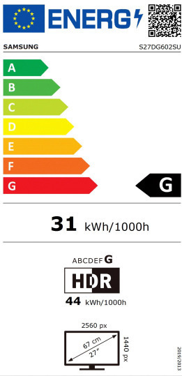 Samsung Odyssey G6 S27DG600EUX 27" OLED HDR QHD 2560x1440 - Image 5