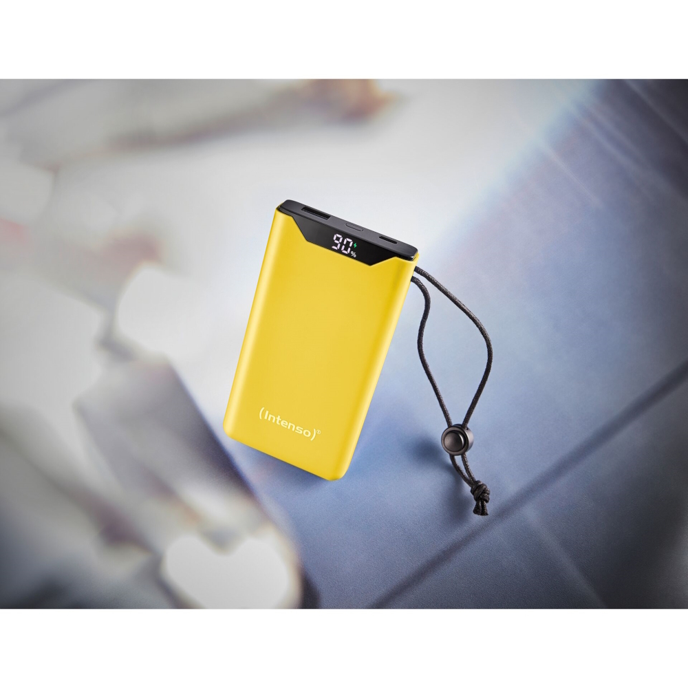 Intenso F10000 Power Bank 10000mAh 20W με Θύρα USB-A και Θύρα USB-C Quick Charge 3.0 Κίτρινο - Image 8