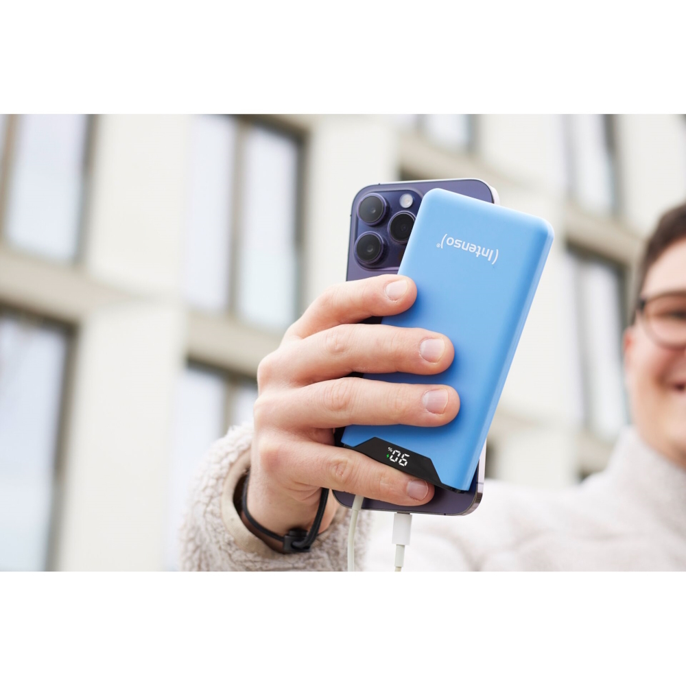 Intenso F10000 Power Bank 10000mAh 20W με Θύρα USB-A και Θύρα USB-C Quick Charge 3.0 Μπλε - Image 8