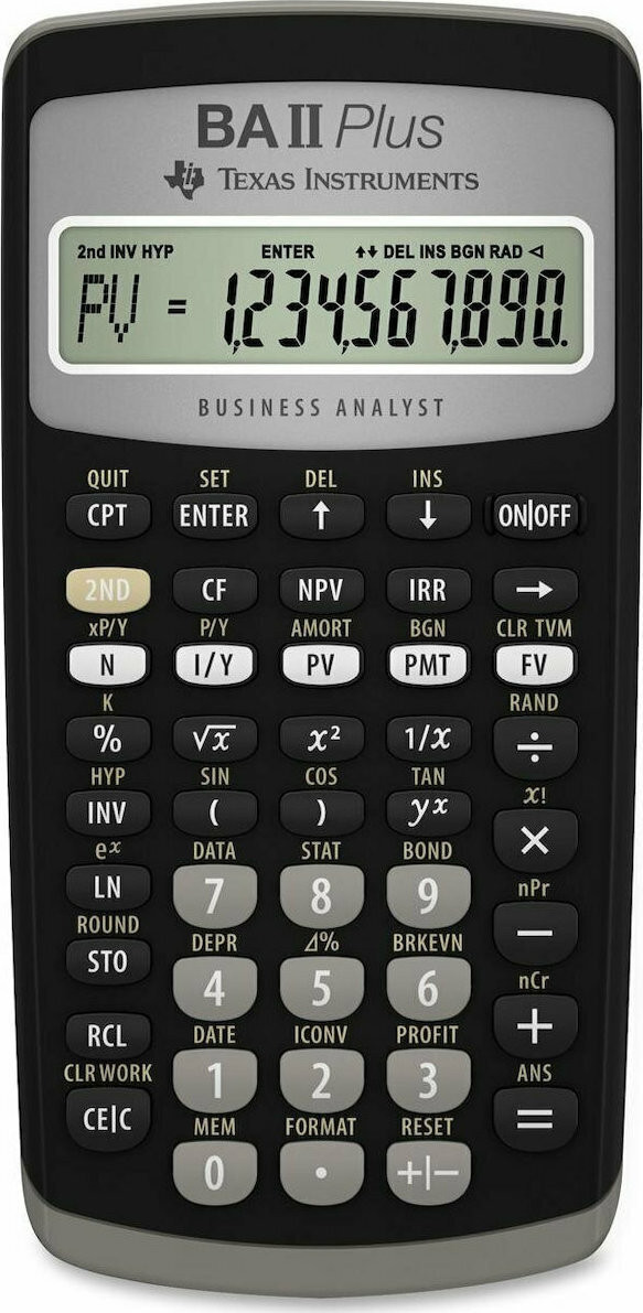 Texas Instruments Ba Ii Plus Αριθμομηχανή