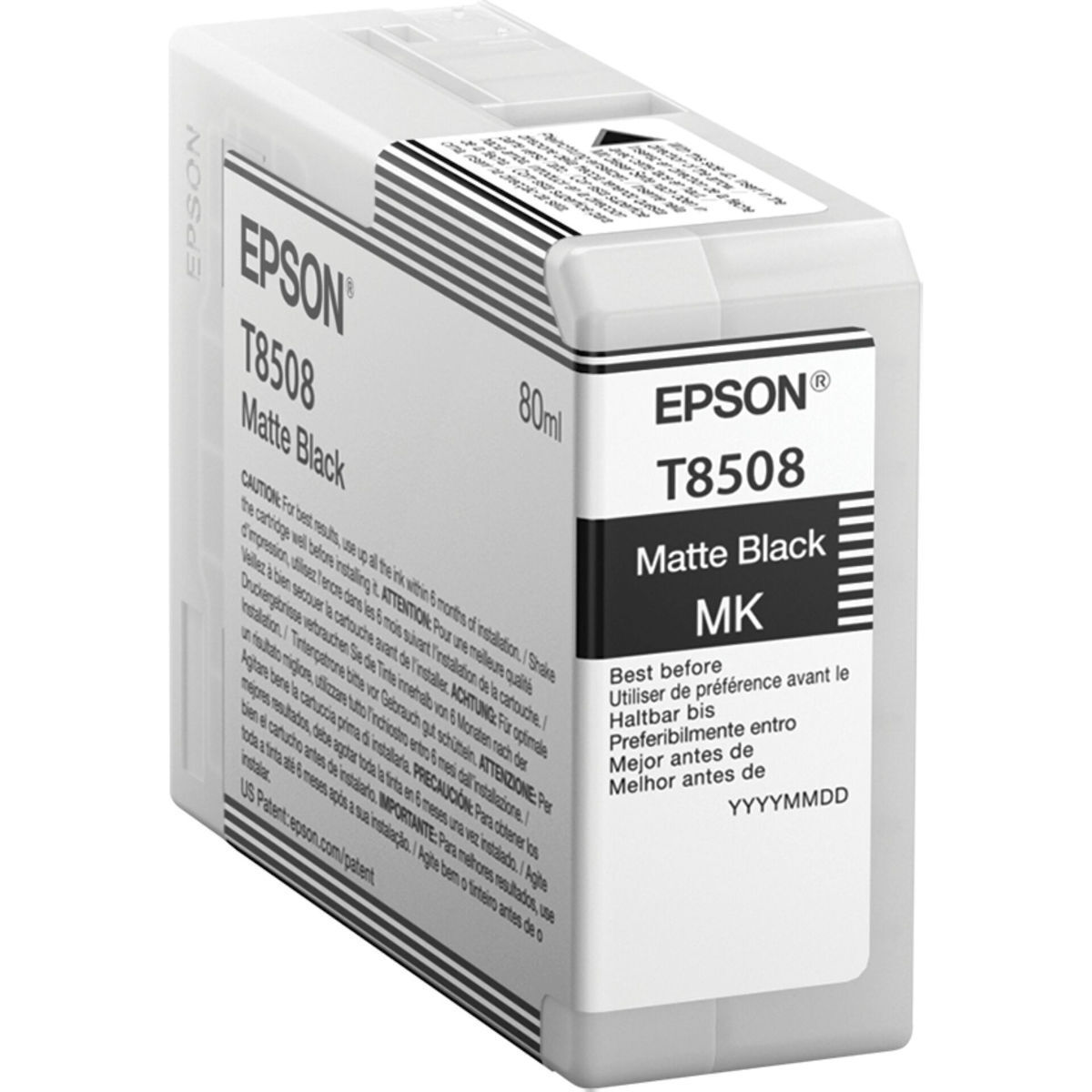 Epson T85080N Γνήσιο Μελάνι Εκτυπωτή InkJet Matte Μαύρο / Μαύρο (C13T85080N)