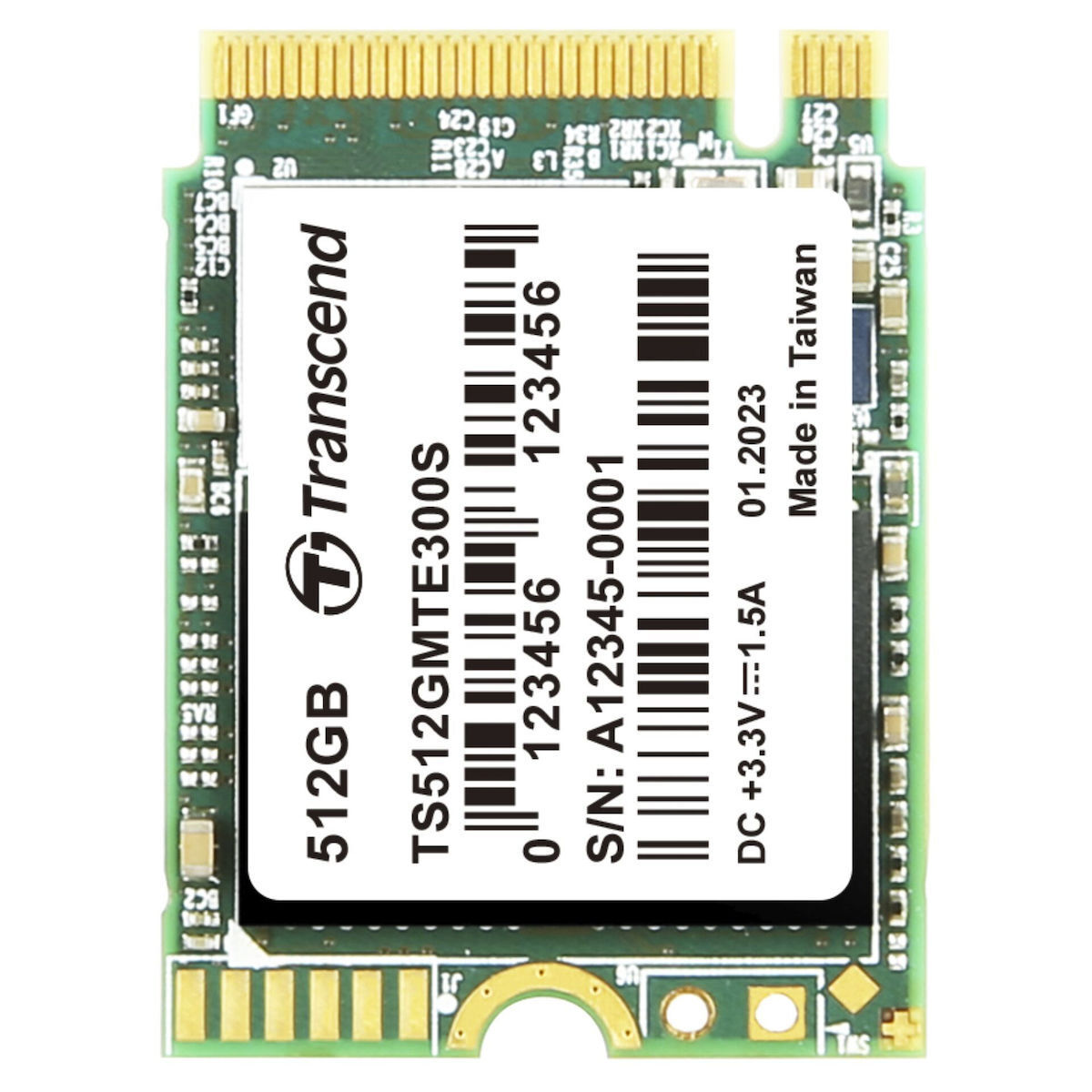Transcend SSD 512GB M.2 NVMe PCI Express 3.0 TS512GMTE300S - Image 2