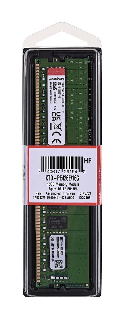 Kingston DDR4 με Module 1x16GB και Ταχύτητα 2666 για Server KTD-PE426E/16G - Image 6