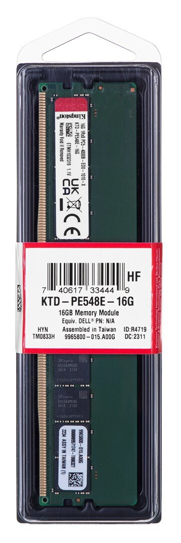 Kingston DDR5 με Module 1x16GB και Ταχύτητα 4800 για Server KTD-PE548E-16G - Image 2