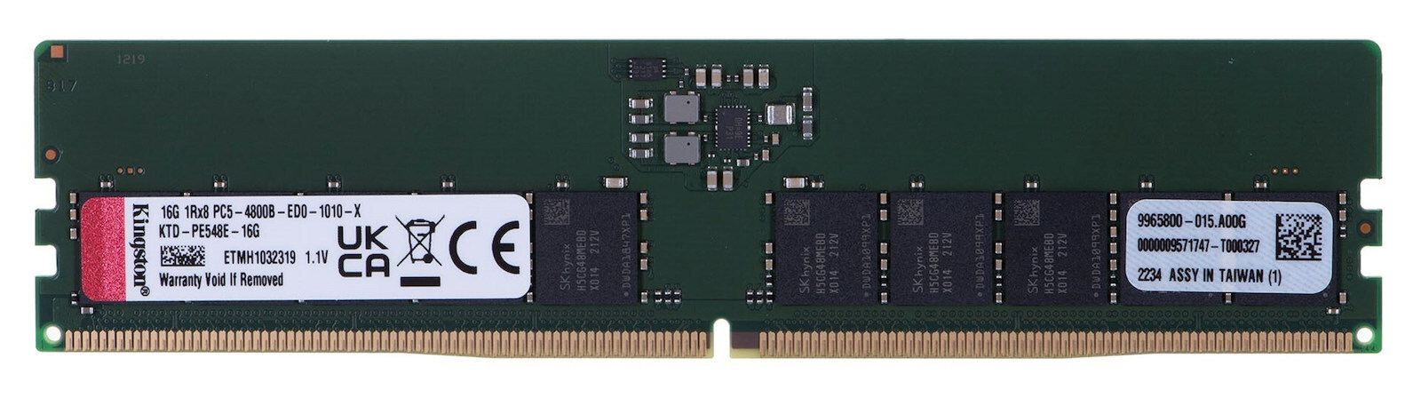 Kingston DDR5 με Module 1x16GB και Ταχύτητα 4800 για Server KTD-PE548E-16G