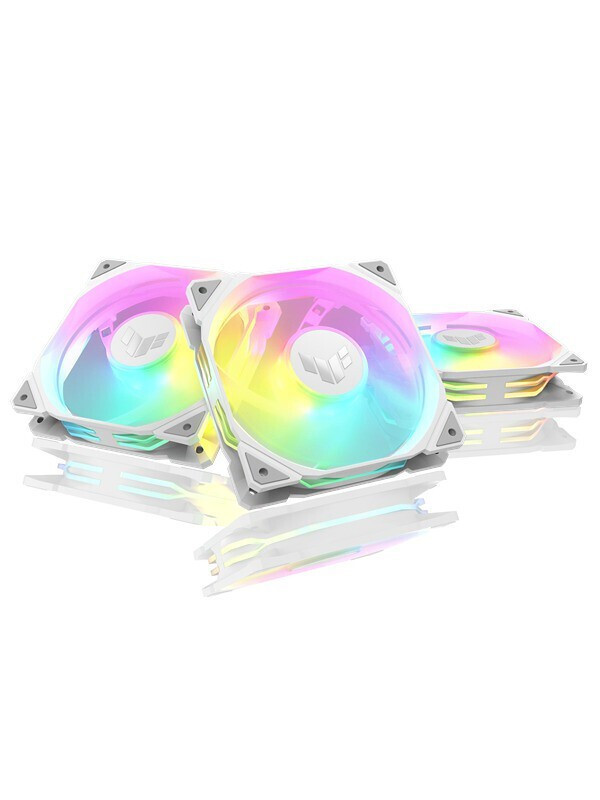 Asus TUF Gaming TR120 ARGB Case Fan με Σύνδεση 4-Pin PWM 3τμχ Λευκό