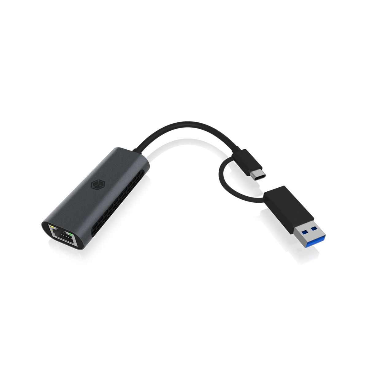 Icy Box IB-LAN301-C3 USB-C Αντάπτορας Δικτύου για Ενσύρματη σύνδεση Ethernet