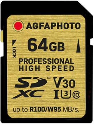AgfaPhoto Professional High Speed SDXC 64GB Class 10 U3 V30 UHS-I - Image 2