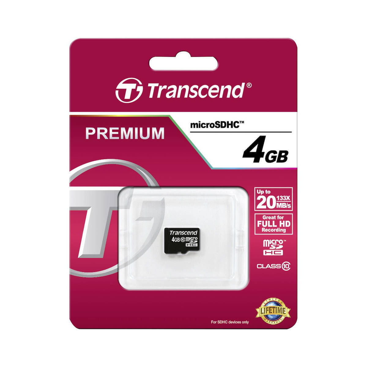 Transcend microSDHC microSDHC 4GB Class 10 - Image 2