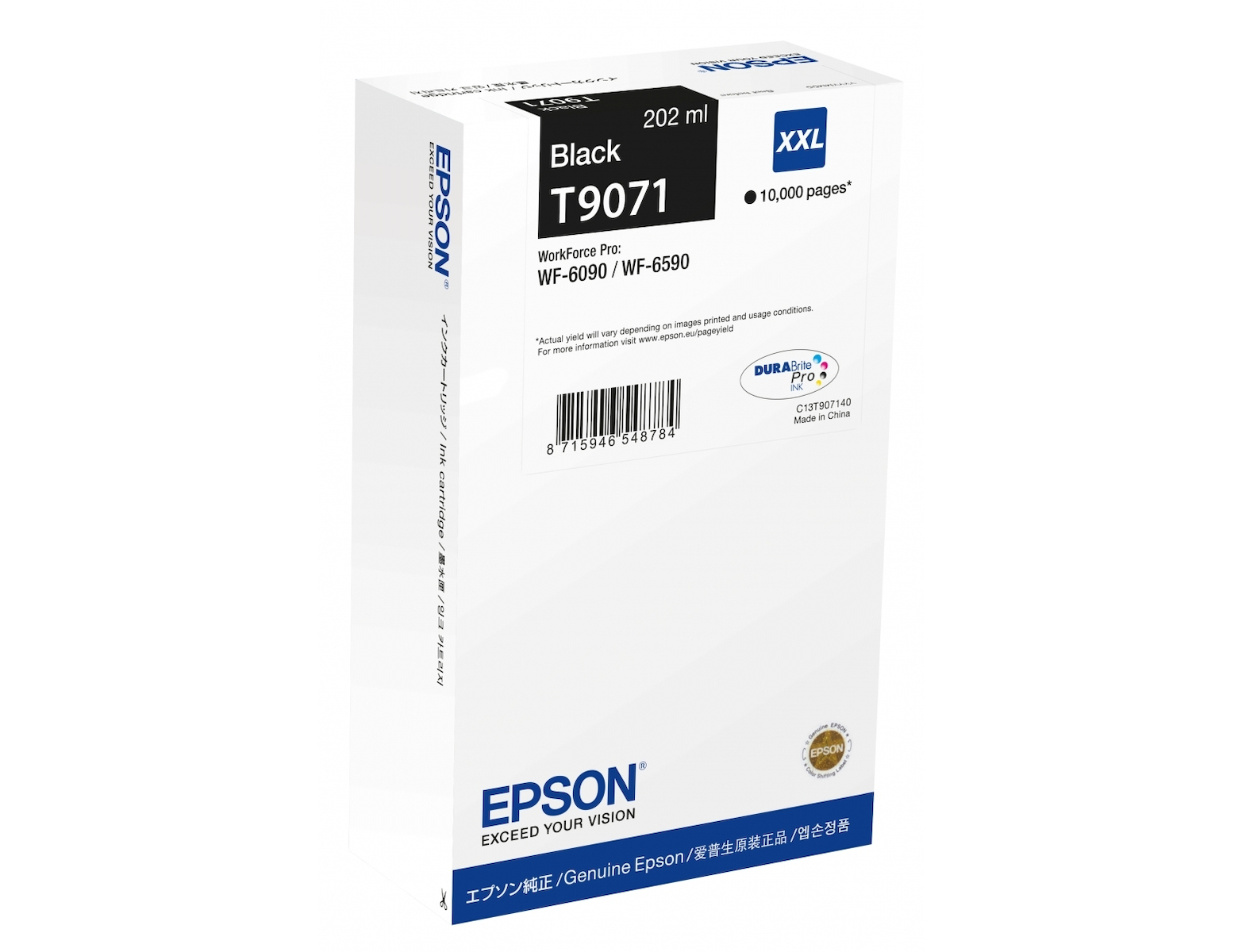 Epson T9071 Γνήσιο Μελάνι Εκτυπωτή InkJet Μαύρο (C13T90714N)