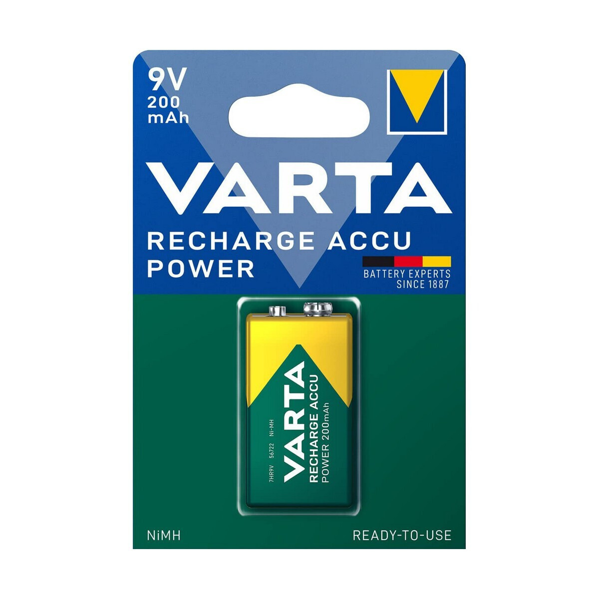 Varta Rechargeable Accu 9V 200mAh 1τμχ