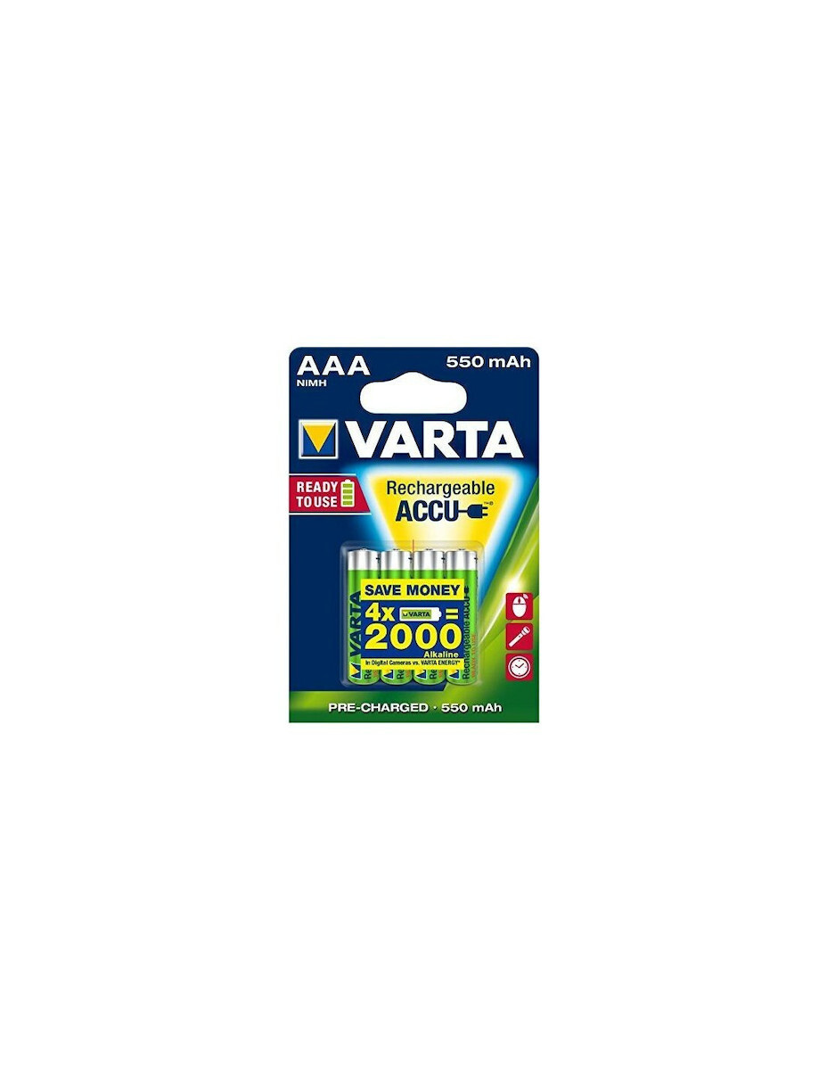 Varta Recharge Accu Power AAA 550mAh 1.2V 4τμχ - Image 3
