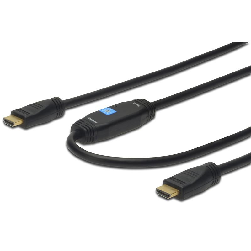 Digitus AK-330105-200-S Angle HDMI male - HDMI male 20m Μαύρο (AK-330105-200-S) - Image 3