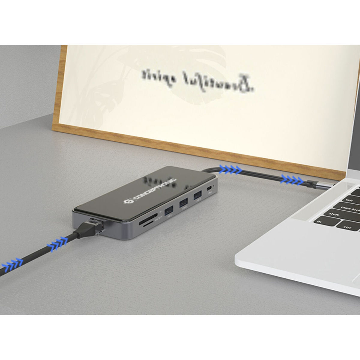 Conceptronic USB-C Docking Station με HDMI 4K PD Ethernet (DONN15G) - Image 4