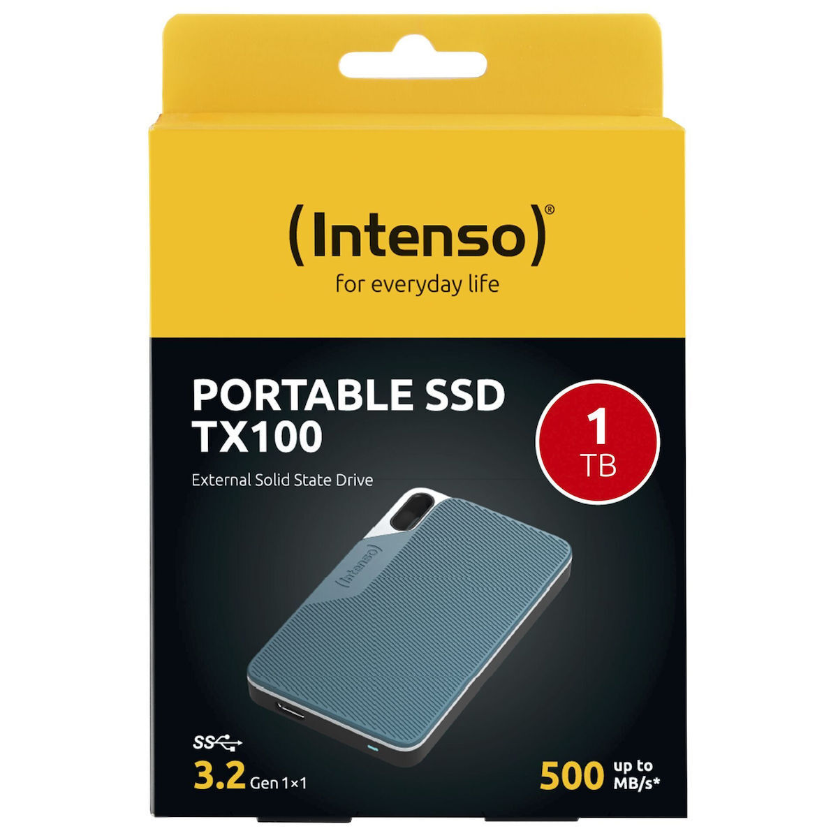 Intenso TX100 USB 3.2 Εξωτερικός SSD 1TB 2.5" Μπλε - Image 4