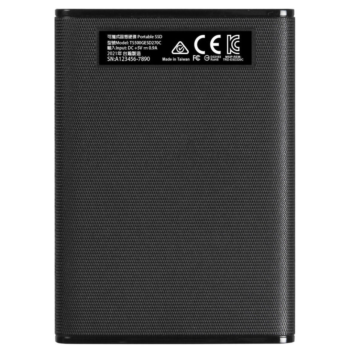Transcend ESD270C USB 3.1 / USB-C Εξωτερικός SSD 500GB 2.5" Μαύρο - Image 5