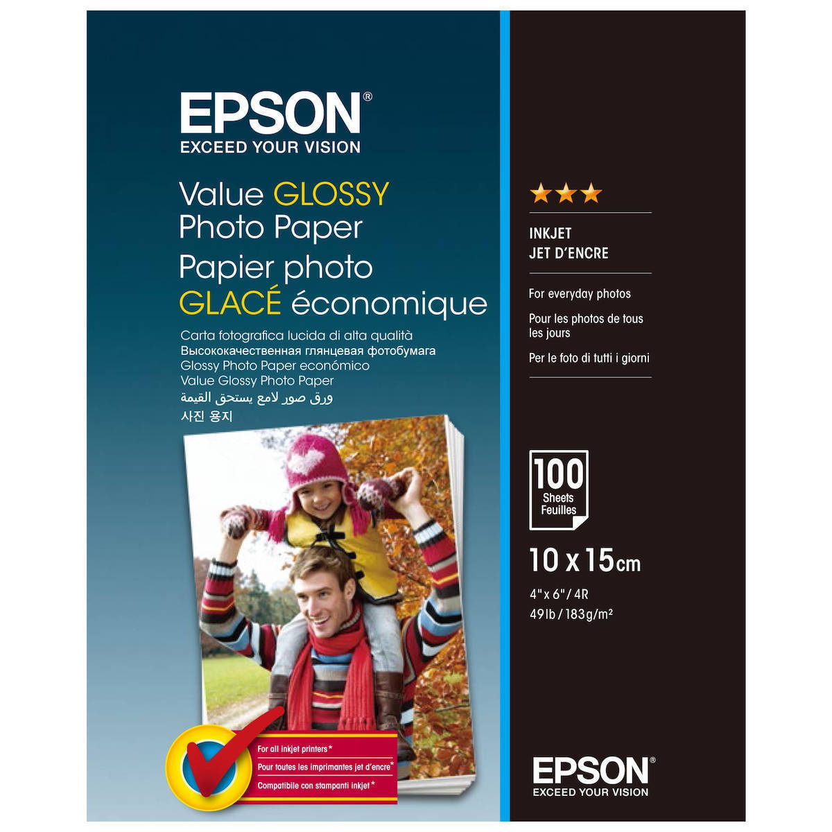 Epson Value Glossy Photo Paper A6 183gr 100 Φύλλα