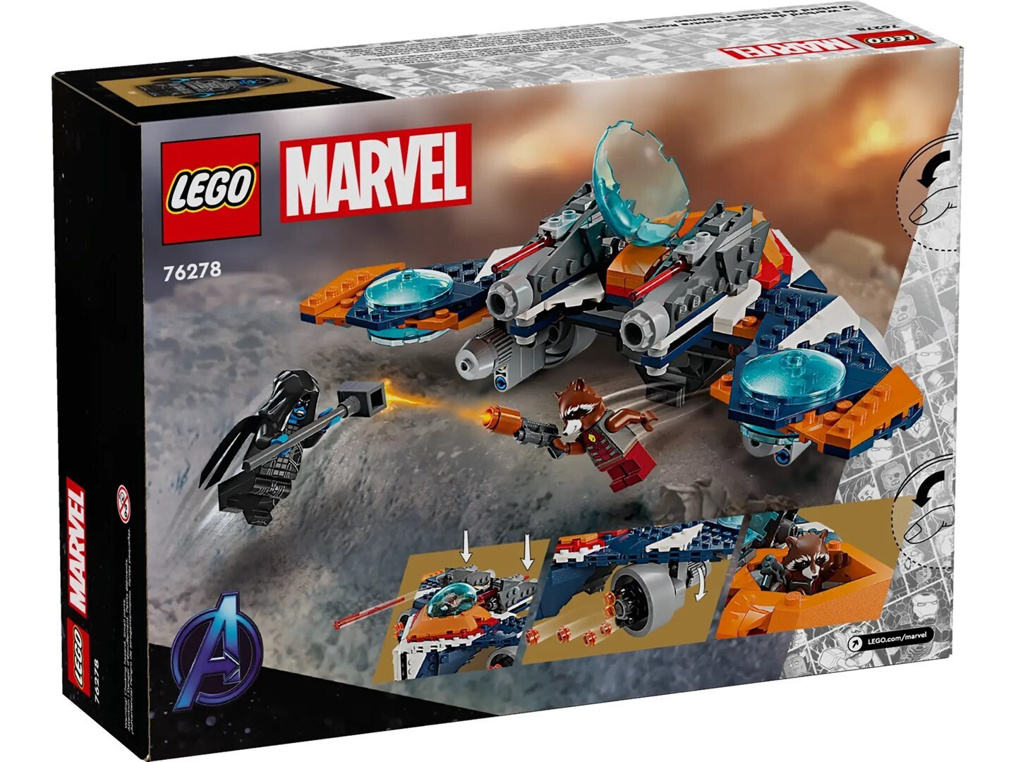 Lego Marvel Rocket's Warbird Vs. Ronan για 8+ Ετών 290τμχ - Image 4