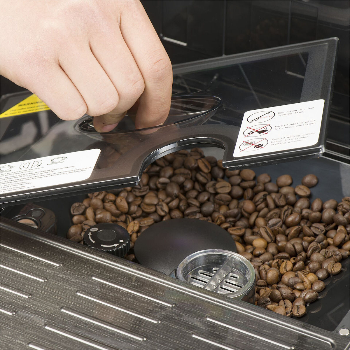 Acopino Modena One Touch Αυτόματη με Μύλο Άλεσης Μαύρη - Image 7