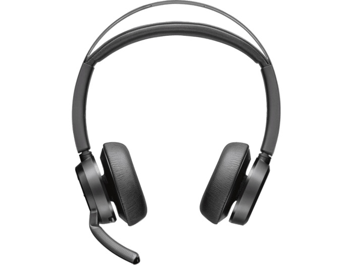 HP Voyager Focus 2 UC + Καλώδιο USB-A σε USB-C + Βάση Φόρτισης Ασύρματα On Ear Multimedia Ακουστικά με μικρόφωνο και σύνδεση USB-A