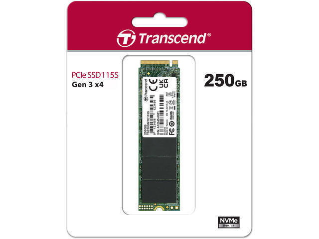 Transcend 115S SSD 250GB M.2 NVMe PCI Express 3.0 TS250GMTE115S - Image 4