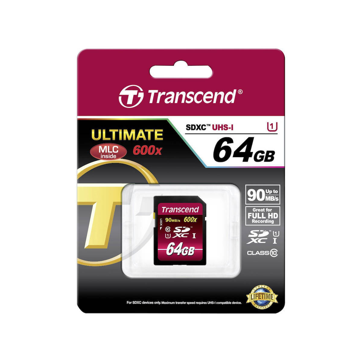 Transcend Ultimate 600x SDXC Class 10 U1 UHS-I - Image 4