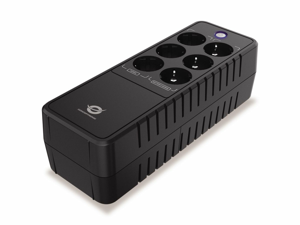 Conceptronic Πολύπριζο Ασφαλείας 3 Θέσεων με USB-A και Διακόπτη 4τμχ