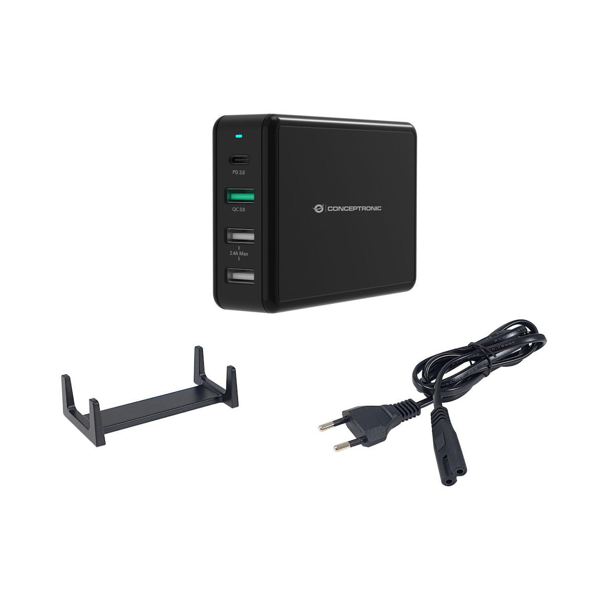 Conceptronic OZUL01B USB-C Βάση Φόρτισης 65W - Image 3