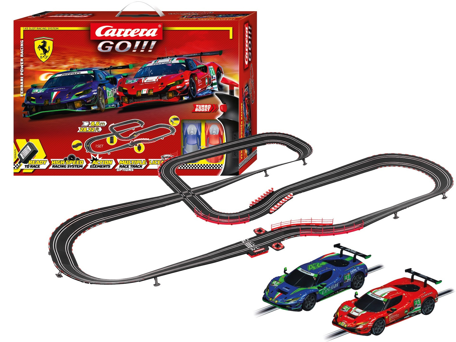 Carrera Πίστα Go Ferrari Power Racing για 3+ Ετών - Image 2